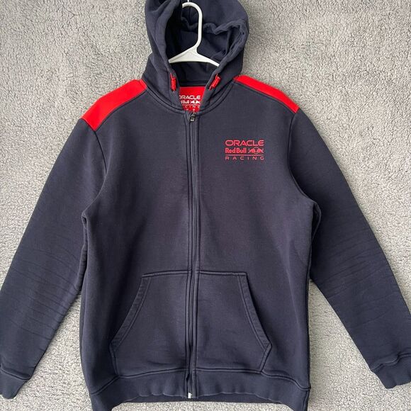 Oracle‎ Red Bull Racing Hoodie Mens XL Blue Full Zip Sweatshirt - Picture 1 of 13